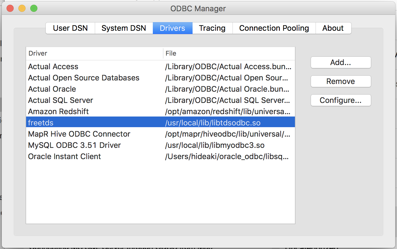 java 8 odbc driver download for mac